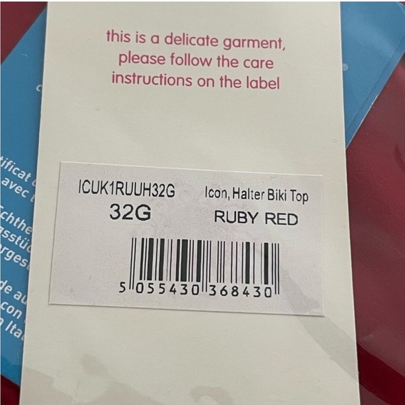 Miss Mandalay Red Icon Bikini Top 32G (32DDDD) - Picture 4 of 7